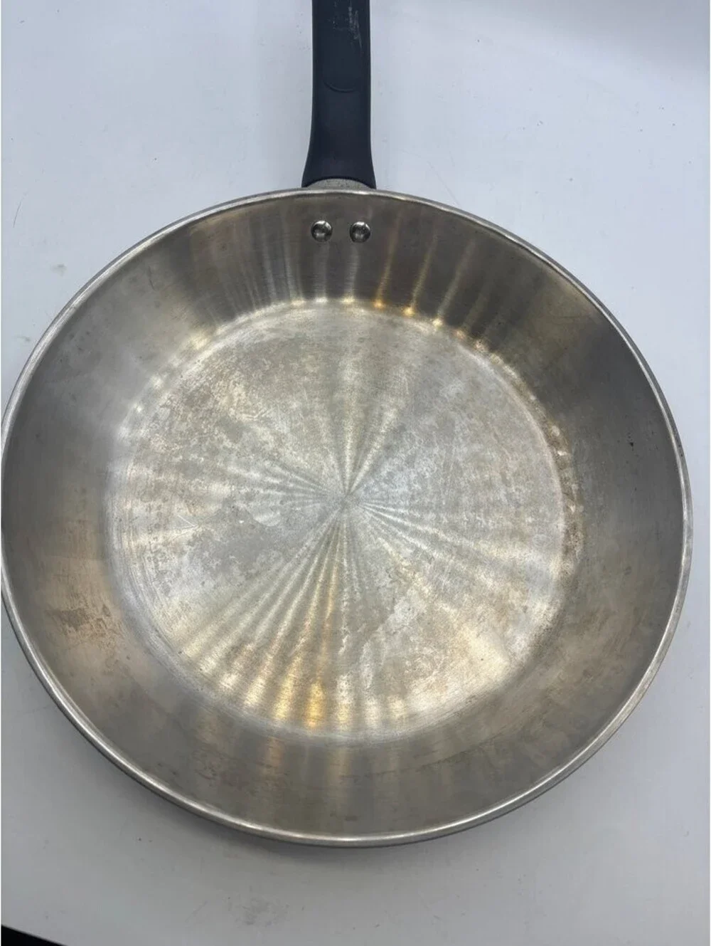 T-fal Stainless Steel Frying Pan with Black Handle